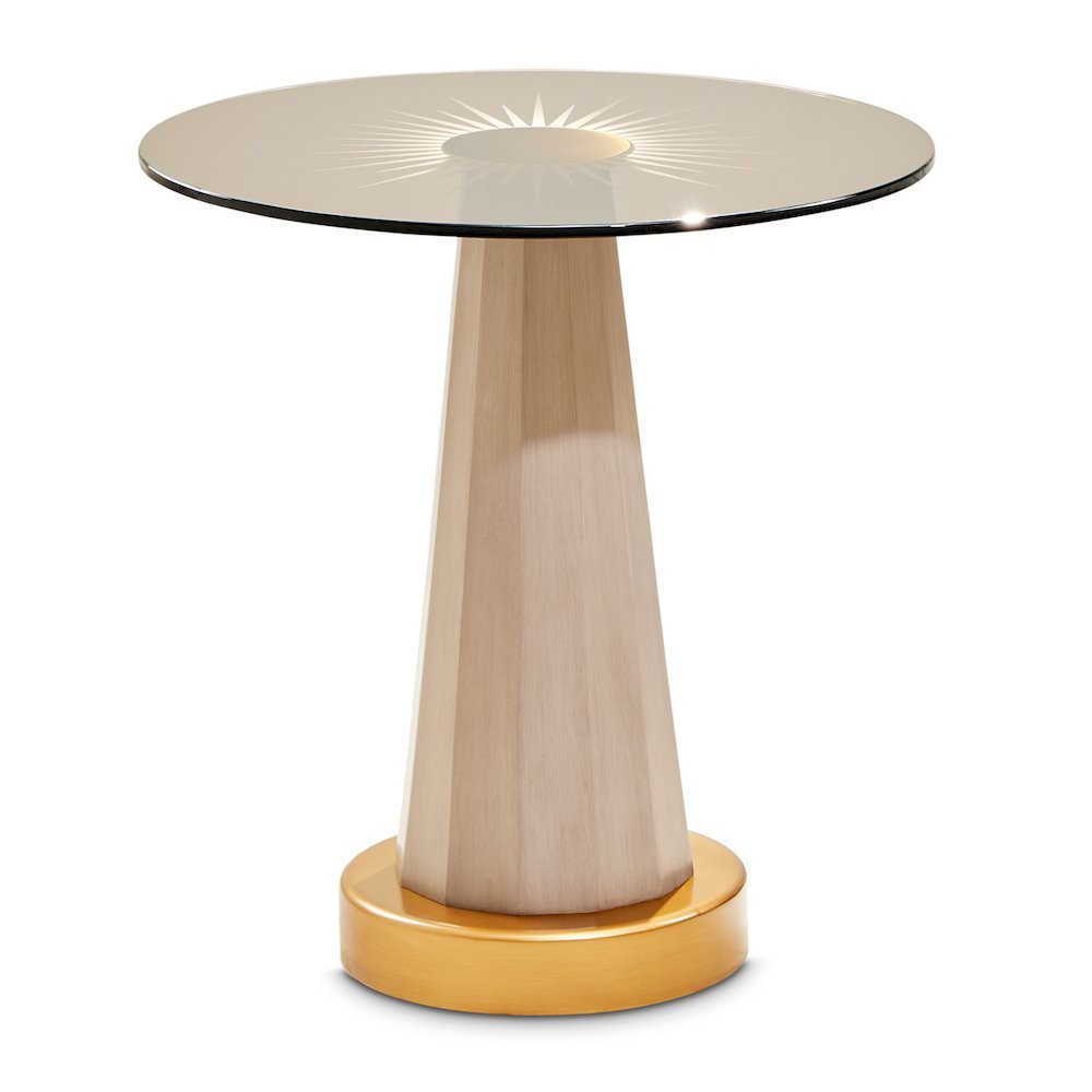 St. Charles Chairside Table - Dove Gray