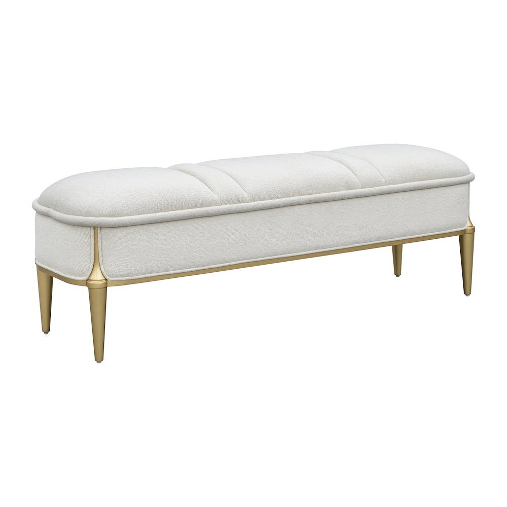 Scotts Square Accent Bench - Light Champagne