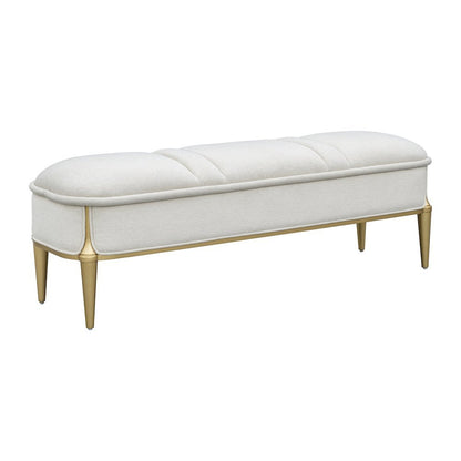 Scotts Square Accent Bench - Light Champagne