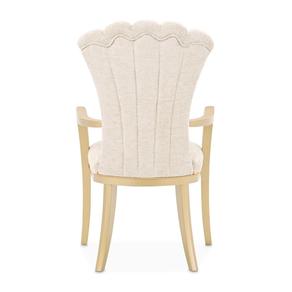 Fantosini Dining Arm Chair, Set of 2 - Natural/Gold