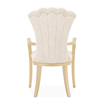 Fantosini Dining Arm Chair, Set of 2 - Natural/Gold