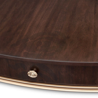 Camellia Field Oval Cocktail Table - Warm Pecan