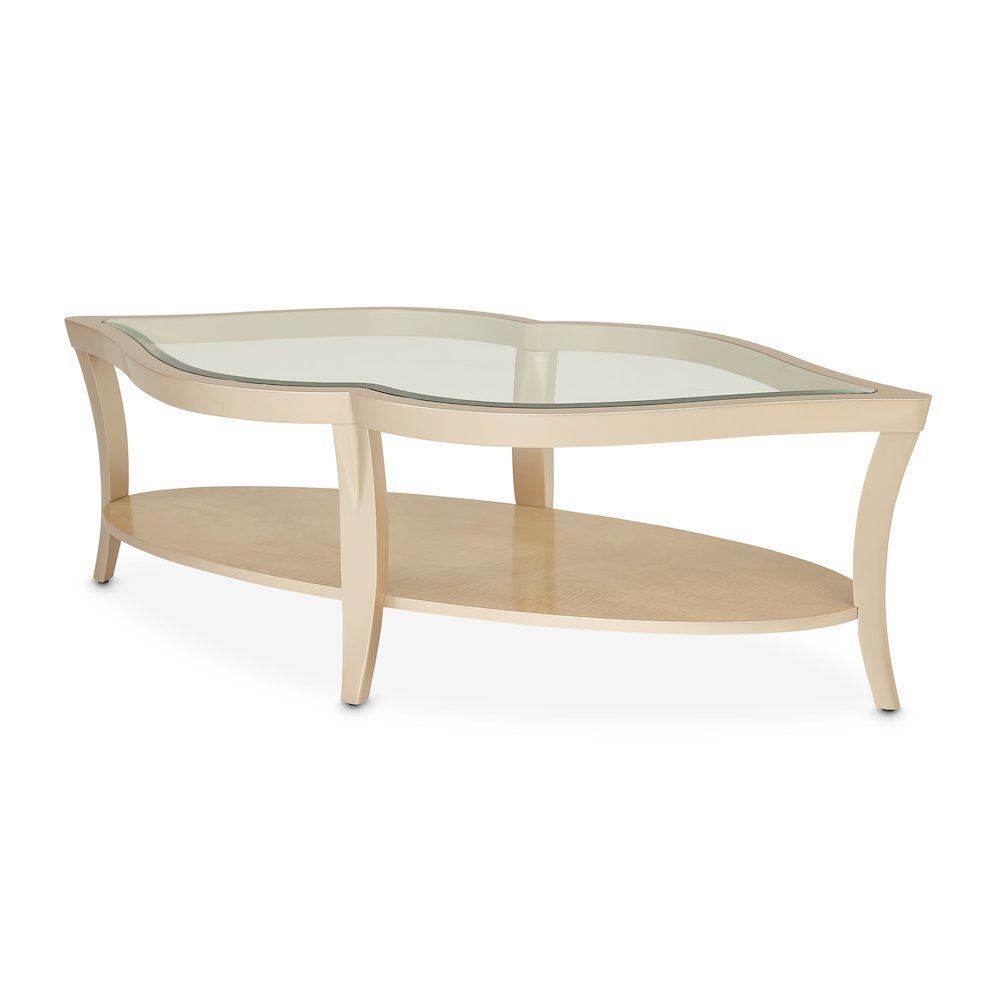 Elegant Wood and Glass Table - Unique Glass Top Coffee Table Design