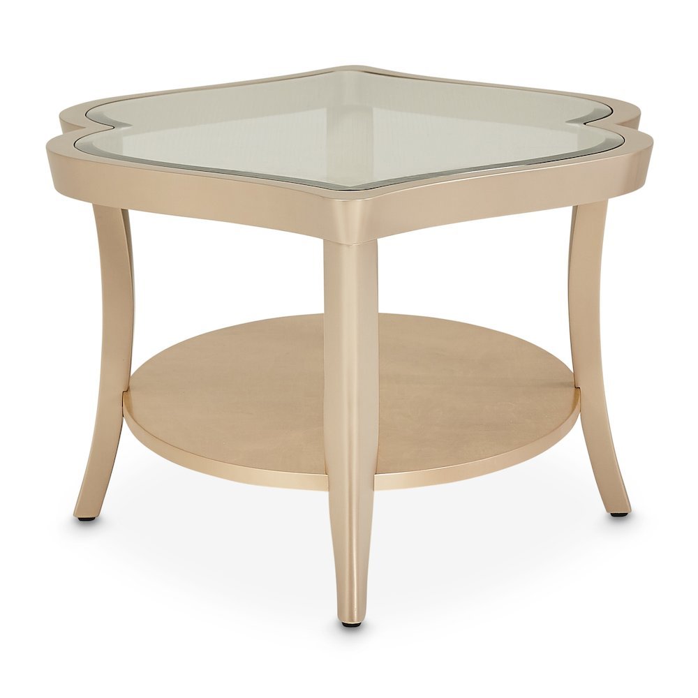 Elegant Wood and Glass Table - Unique Glass Top Coffee Table Design