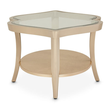 Elegant Wood and Glass Table - Unique Glass Top Coffee Table Design