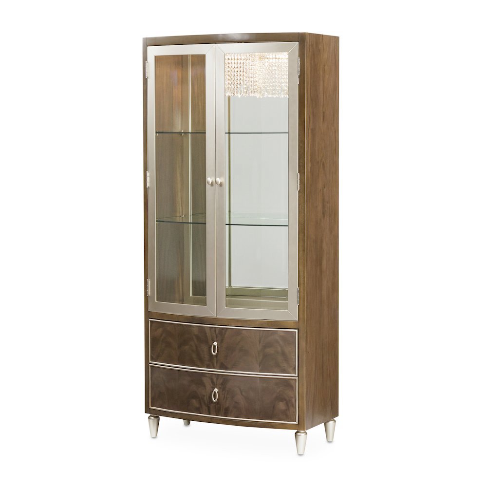 Villa Cherie Display Cabinet - Hazelnut