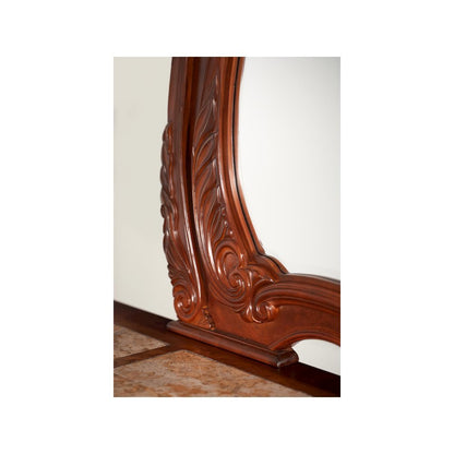 Cortina Dresser & Mirror - Honey Walnut
