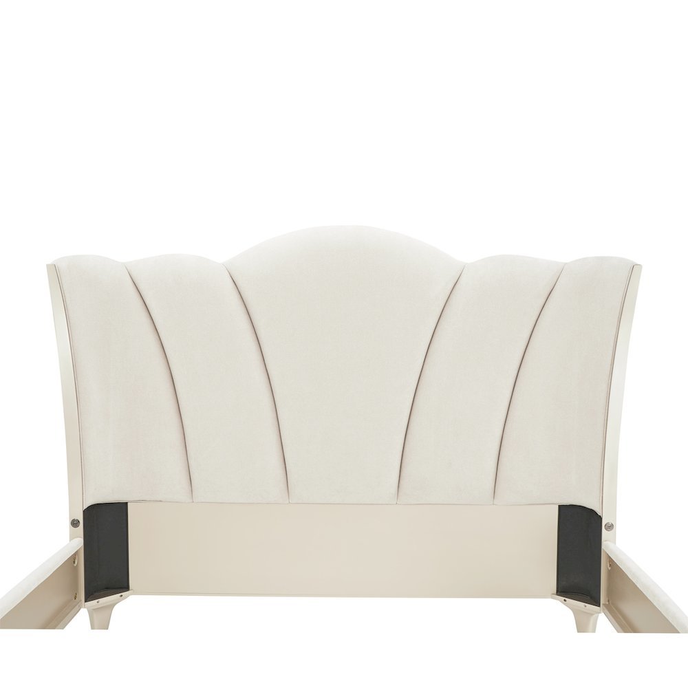 La Marisia Upholstered King Bed - Tranquil/Champagne Gold