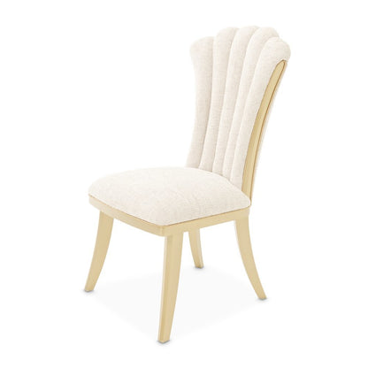 Fantosini Dining Side Chair, Set of 2 - Natural/Gold