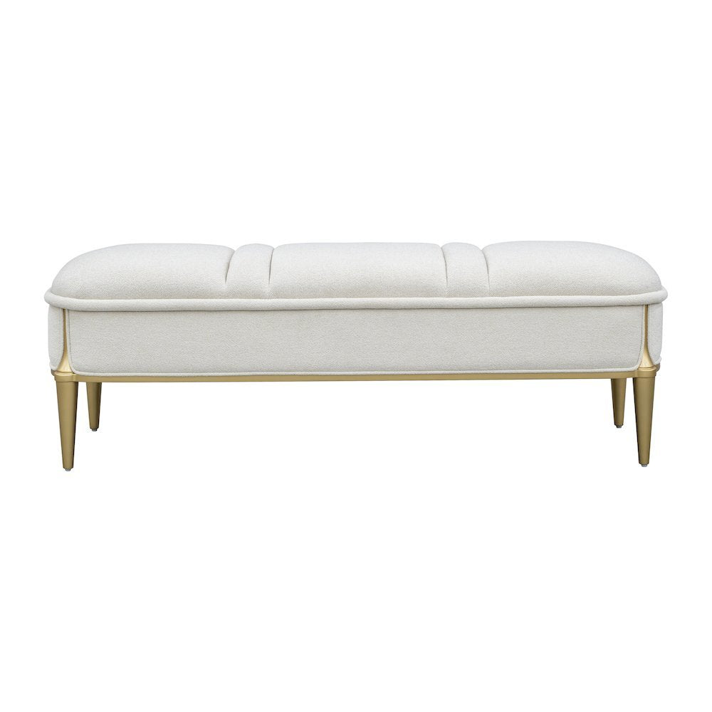 Scotts Square Accent Bench - Light Champagne