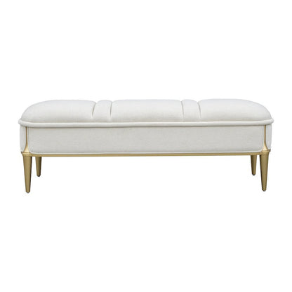 Scotts Square Accent Bench - Light Champagne