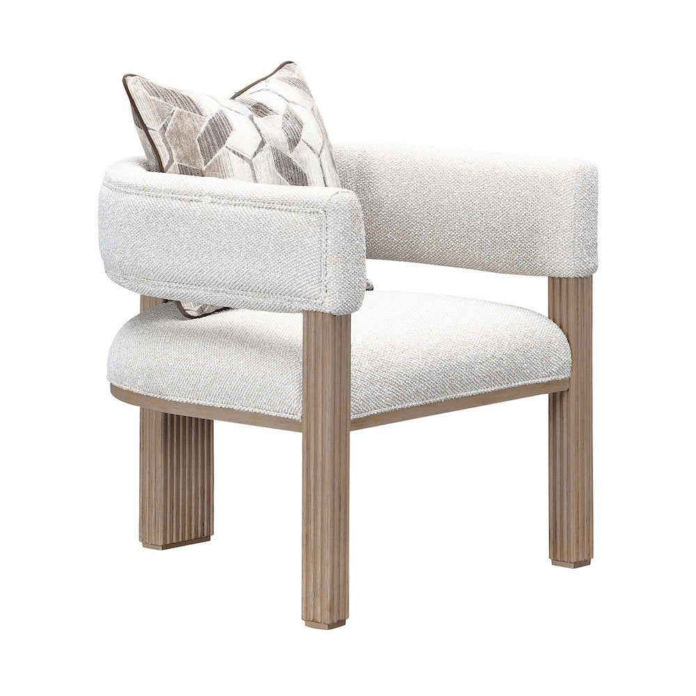 West Kensington Accent Chair - Buff/Seal Salt Caramel