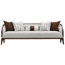 Houston Sofa - Pebble/Walnut