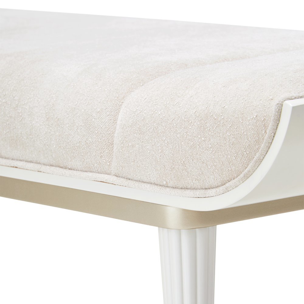 La Marisia Accent Bench - Tranquil/Creamy Pearl