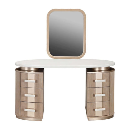 West Kensington Vanity with Mirror - Sea Salt Caramel