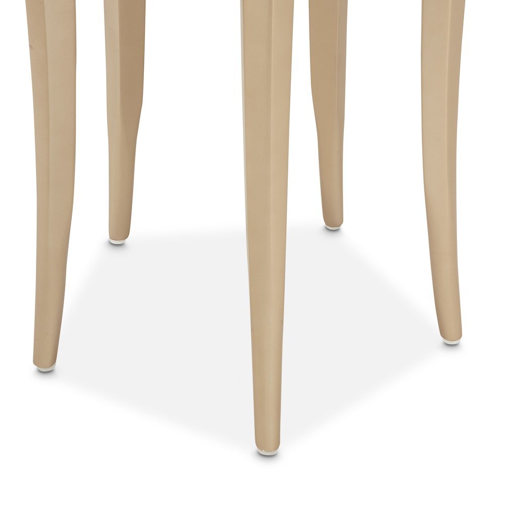 La Rachelle Chairside Table - Champagne