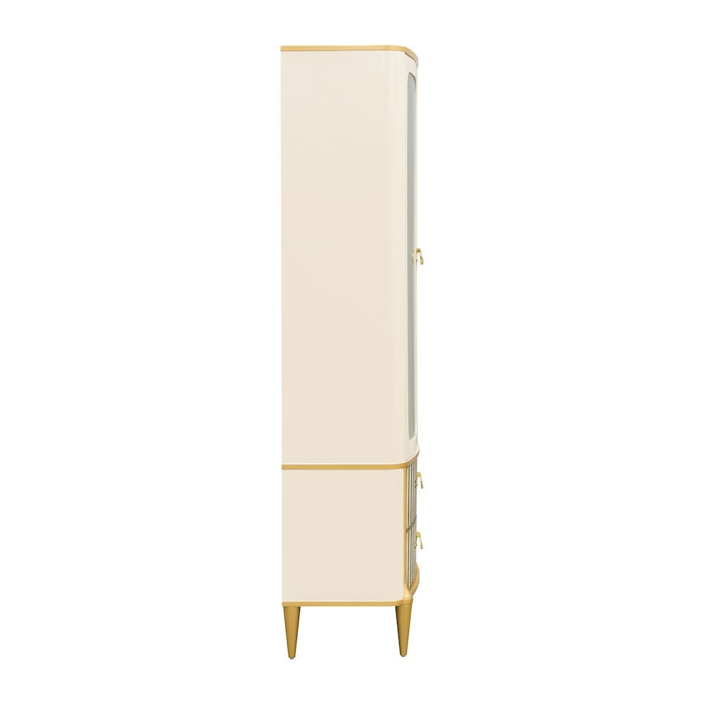 Scotts Square Display Cabinet - Light Champagne