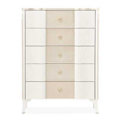 La Marisia 5-Drawer Chest - Creamy Pearl
