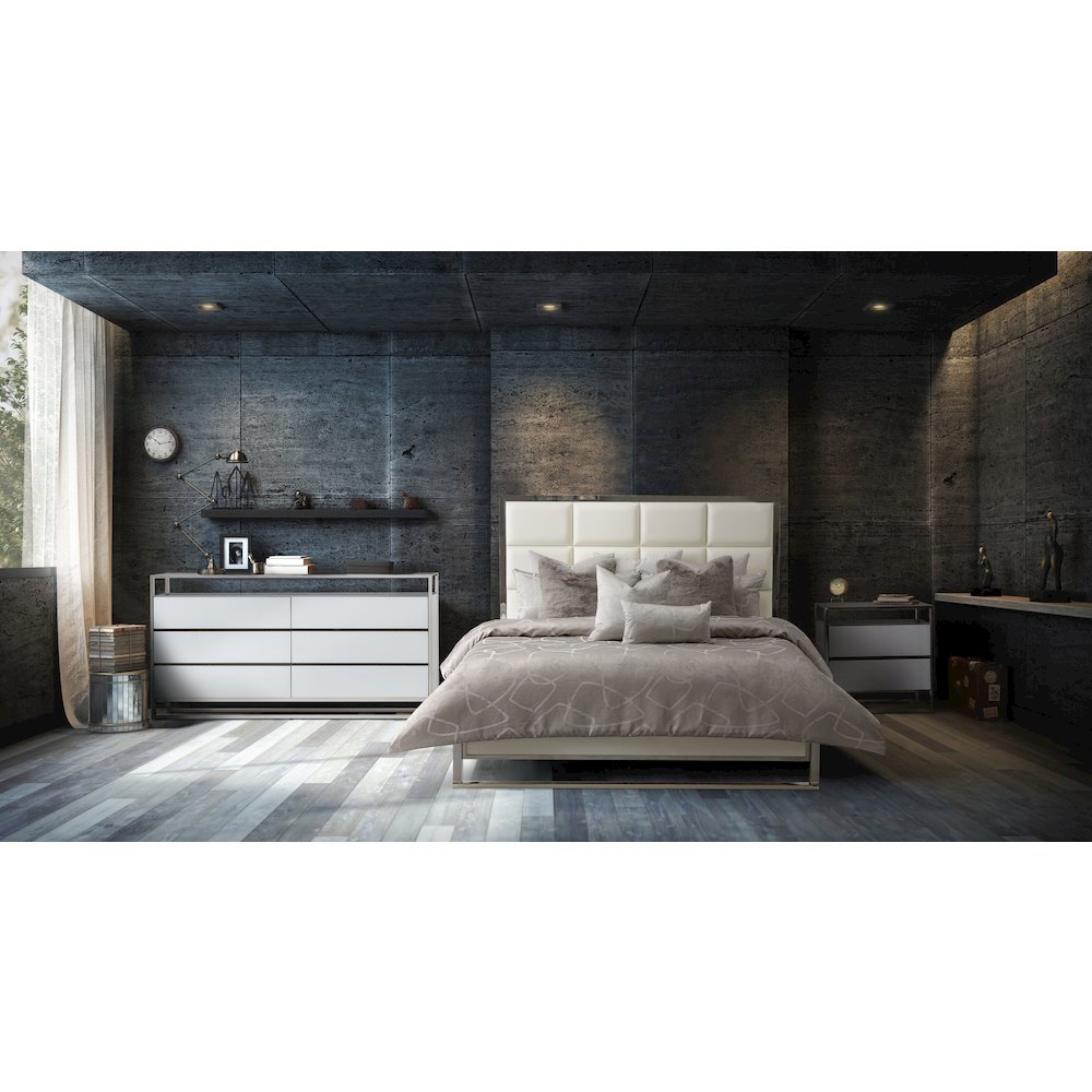 Roma II 9-Piece Queen Comforter Set - Platinum