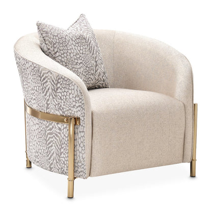 Gold Accent Chair, Comfy Reading Chair and Living Room Chair for Adults