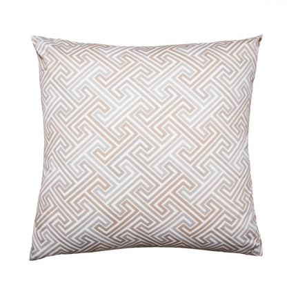 Labyrinth 22" Square Throw Pillow, Set of 2 - Travertine/Gray
