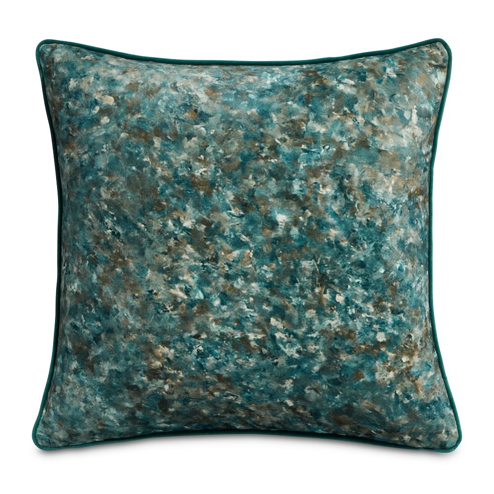 Renue Tatum 19" Velvet Throw Pillow, Set of 2 - Juniper Teal