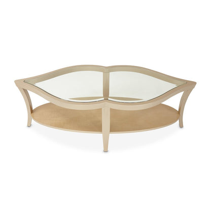 Elegant Wood and Glass Table - Unique Glass Top Coffee Table Design