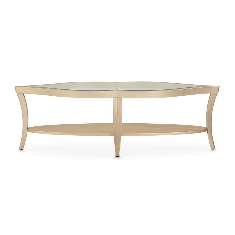 Elegant Wood and Glass Table - Unique Glass Top Coffee Table Design