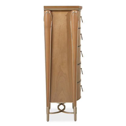 Villa Cherie Highboy Chest - Caramel