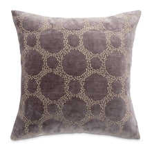 Moonbeam Heritage 19" Square Chenille Pillow, Set of 2 - Charcoal