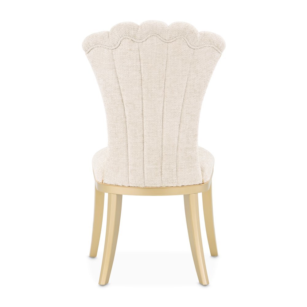 Fantosini Dining Side Chair, Set of 2 - Natural/Gold