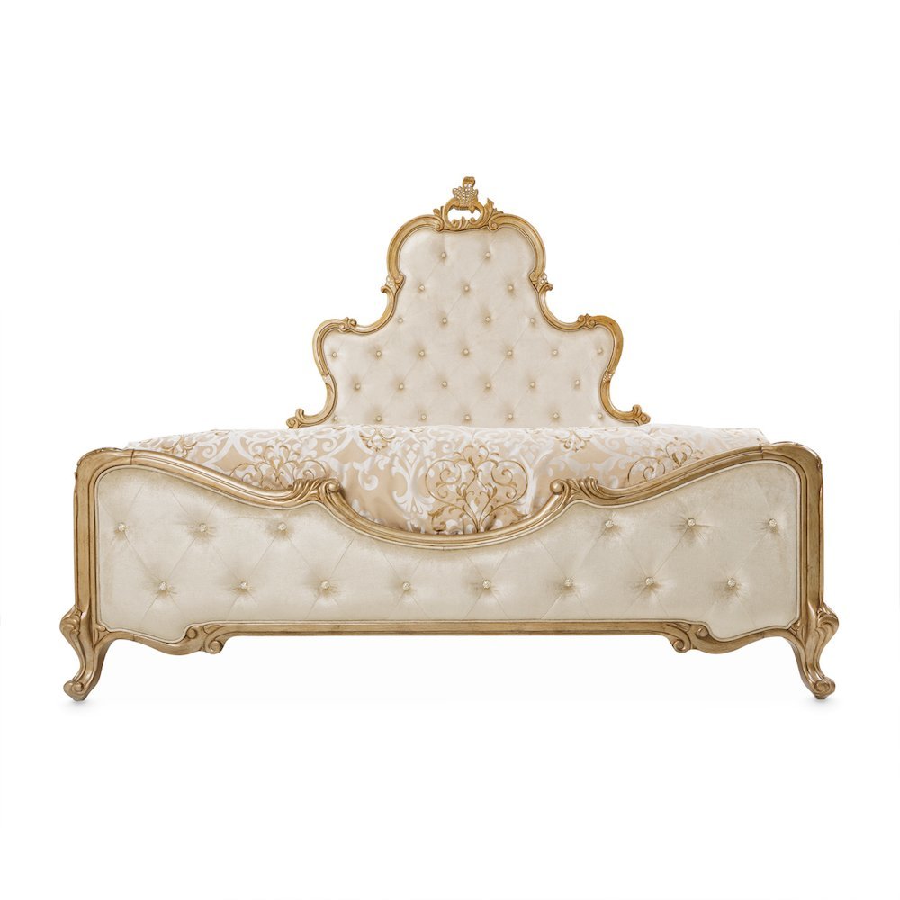 Platine de Royale Eastern King Panel Bed - Antique Platinum