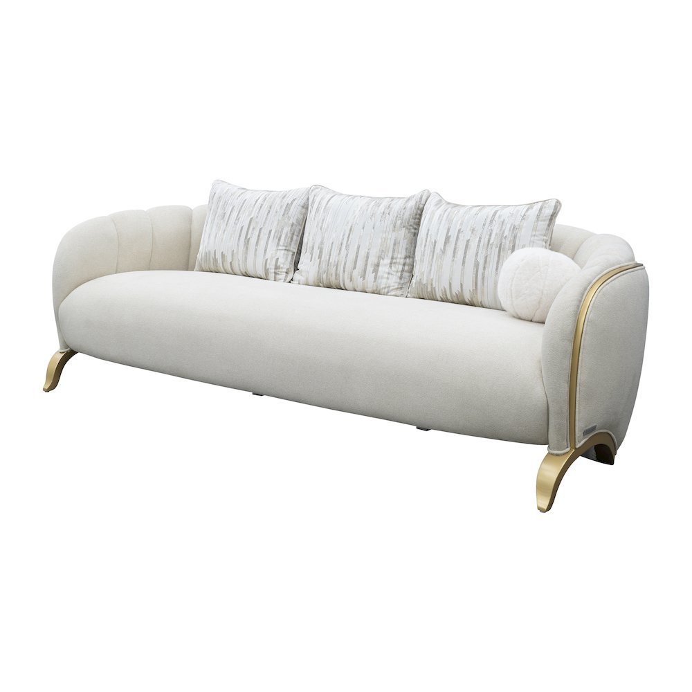 Scotts Square Sofa - Cornsilk/Light Champagne