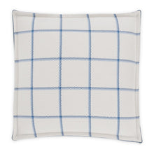 Newport 16" Square Box Throw Pillow, Set of 2 - Alta Sky Blue/White