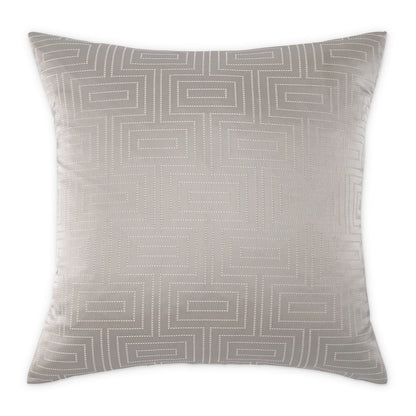 GLAMtastic Casey 19" Square Pillow, Set of 2 - Silver