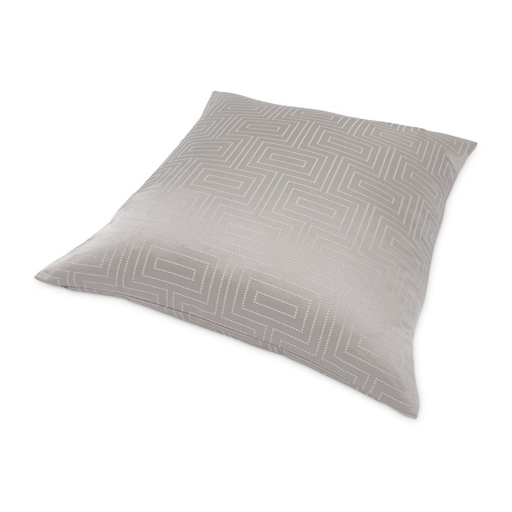 GLAMtastic Casey 19" Square Pillow, Set of 2 - Silver