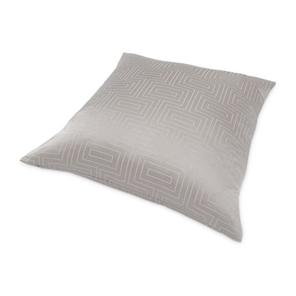 GLAMtastic Casey 19" Square Pillow, Set of 2 - Silver