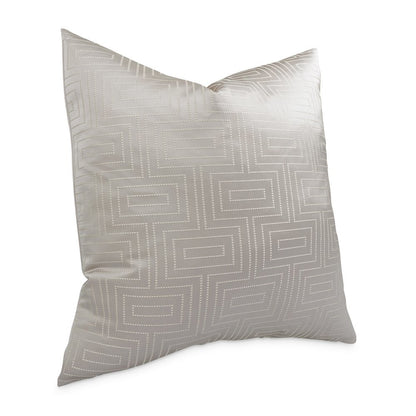 GLAMtastic Casey 19" Square Pillow, Set of 2 - Silver