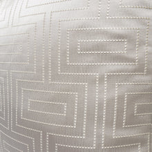 GLAMtastic Casey 19" Square Pillow, Set of 2 - Silver