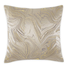 GLAMtastic Naomi 19" Square Pillow, Set of 2 - Champagne
