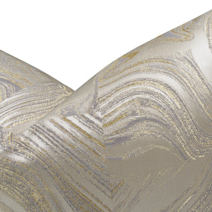 GLAMtastic Naomi 19" Square Pillow, Set of 2 - Champagne