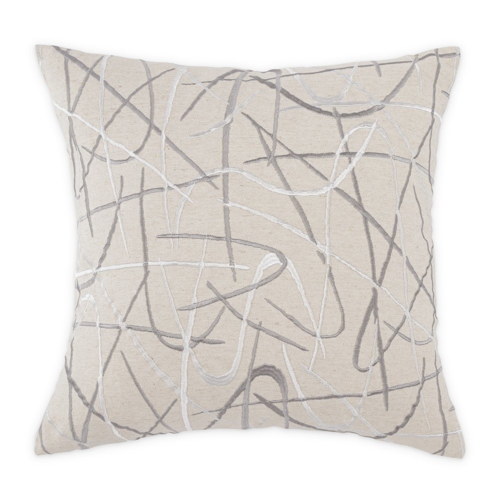 GLAMtasic Exposition 20" Square Pillow, Set of 2 - Natural