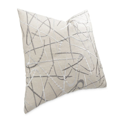 GLAMtasic Exposition 20" Square Pillow, Set of 2 - Natural