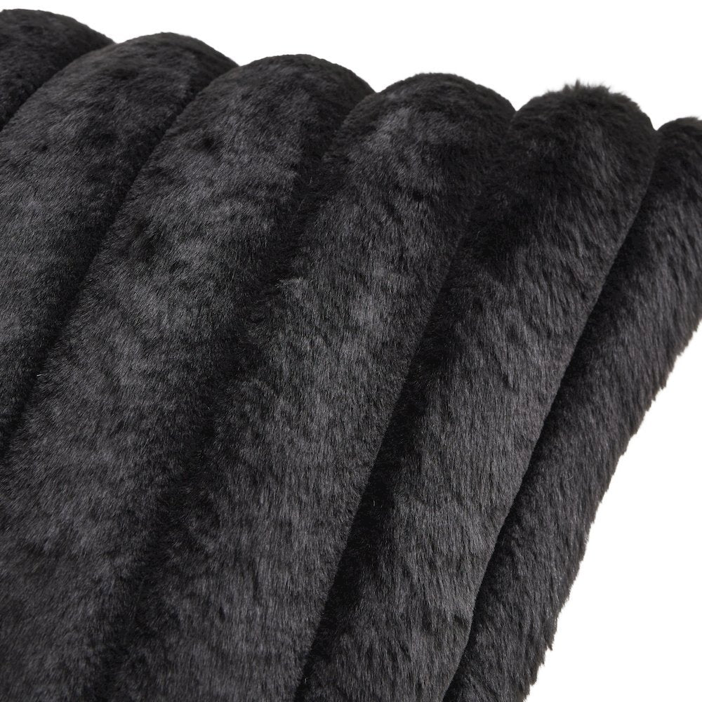 Parker 20" Square Throw Pillow - Onyx