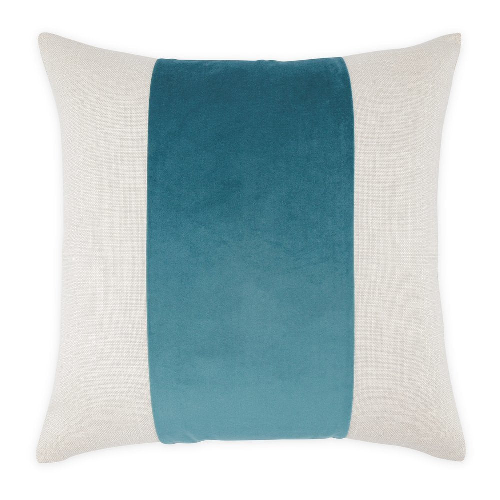Caleb 21" Square Throw Pillow, Set of 2 - Cloud/Peacock
