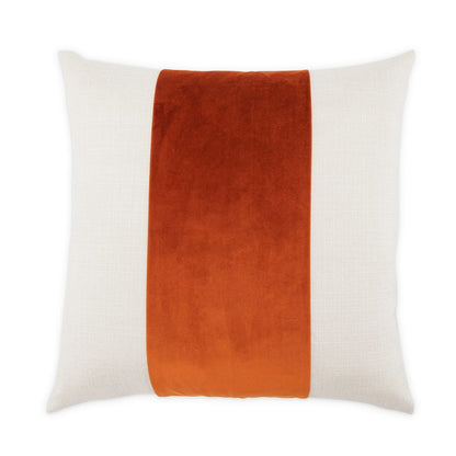 Caleb 21" Square Throw Pillow, Set of 2 - Cloud/Paprika