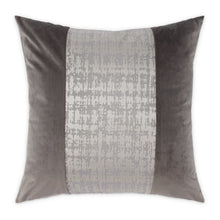 GLAMtastic Hodges 21" Pieced Pillow, Set of 2 - Silver