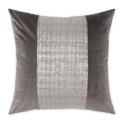 GLAMtastic Hodges 21" Pieced Pillow, Set of 2 - Silver