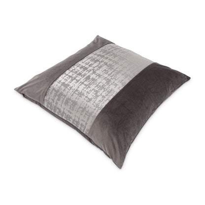 GLAMtastic Hodges 21" Pieced Pillow, Set of 2 - Silver