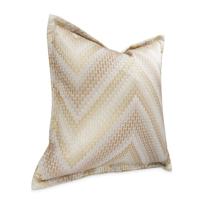 GLAMtastic Infinity 22" Flange Pillow, Set of 2 - Gold